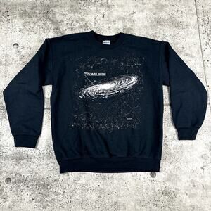 Vintage Space Sweatshirt You Are Here Size Medium